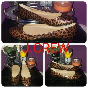 🍁J.CREW🐆Leopard Animal Print Ballet Flats